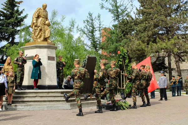 Balti Beltsy Μολδαβία Μαΐου 2017 Νίκη Παρέλαση Στην Πόλη — Φωτογραφία Αρχείου