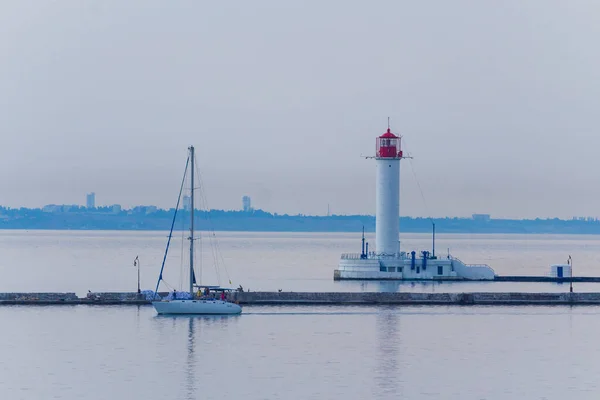 Odessa Ukraina Juli 2018 Utsikt Över Den Industriella Hamndelen Staden — Stockfoto