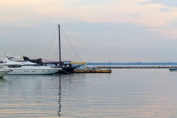 Odessa Ukraine July 2018 Marine Station Berth Pleasure Boats — Stock Photo, Image