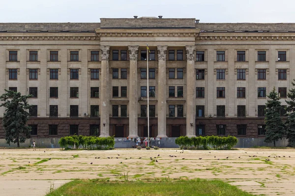 Odessa Ucrânia Julho 2018 Casa Dos Sindicatos Lugar Onde Terrível — Fotografia de Stock