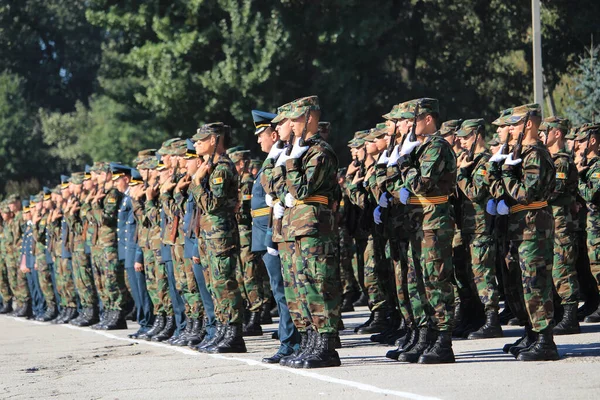 Balti Beltsy Moldavien September 2018 Öppet Hus Armén Traditionellt Denna — Stockfoto