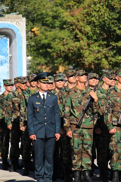 Balti Beltsy Moldova Eylül 2018 Orduda Açık Gün Geleneksel Olarak — Stok fotoğraf