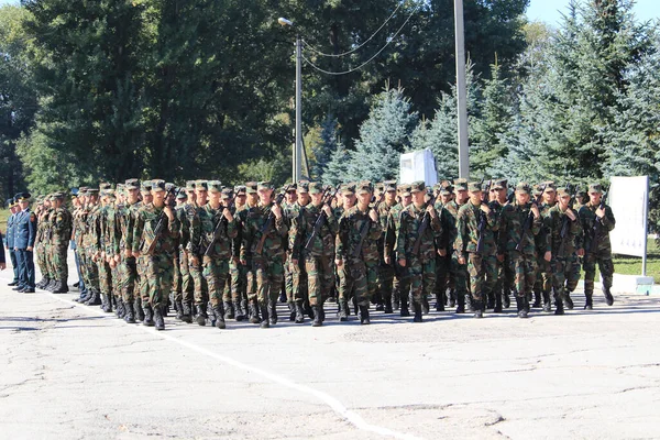 Balti Beltsy Moldova Szeptember 2018 Nyílt Nap Hadseregben Hagyományosan Nap — Stock Fotó