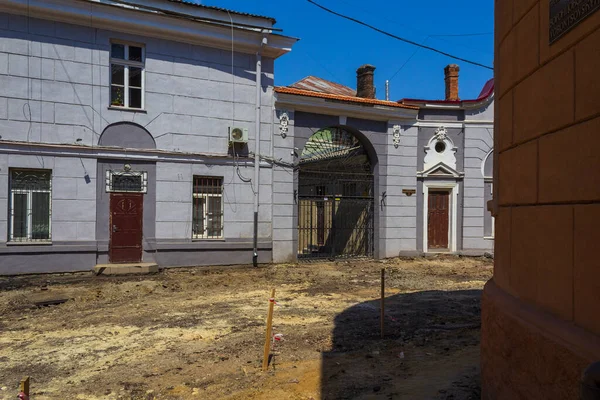 Odessa Ucrania Julio 2019 Trabajos Reparación Servicios Viales Centro Histórico — Foto de Stock