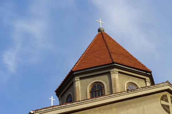 Edifício Igreja Arménia Contexto Religioso Cúpula Com Uma Cruz Como — Fotografia de Stock