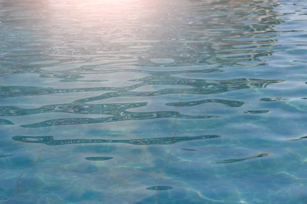 Eau Dans Bol Une Piscine Une Fontaine Éclairage Solaire Voyager — Photo