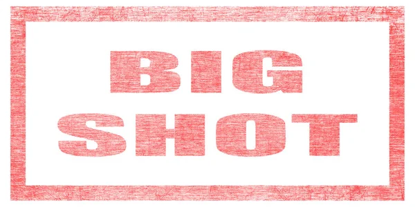 Красная Печать Белом Фоне Изолированная Буква Текст Big Shot — стоковое фото