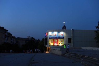 2 Temmuz 2020 Beltsy veya Balti, Moldova şehir merkezi, gece. Sadece Düzenleyici Kullan