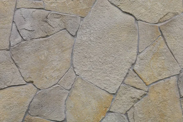 Ściana Wykonana Jest Dekoracyjnego Dzikiego Kamienia Kontekst Lub Zasoby Graficzne — Zdjęcie stockowe
