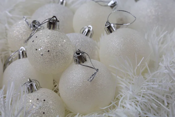 Christmas Balls Abstract New Year Background Selective Focus — Stock Photo, Image