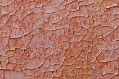 Çatlak ve kabuk soyulmuş eski kaba ahşap yüzey. Tasarım veya grafik kaynağı için soyut arkaplan