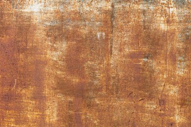 Metalik paslı metal yüzey. Tasarım için kaba bir arkaplan. Grafiksel kaynak