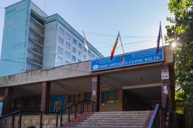 10 Eylül 2020 Balti veya Beltsy Moldova Şehir Hastanesi. İllüstrasyon Editörü