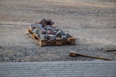 14 Eylül 2020 Balti veya Beltsy Moldova yenileme çalışmaları kentte. Kamu hizmetleri illüstrasyon editörü