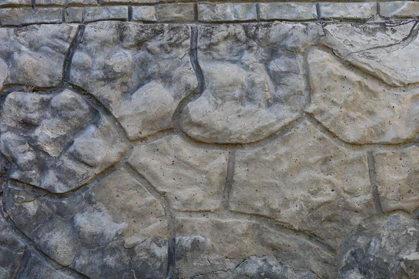 Ruwe Getextureerde Muur Met Wilde Stenen Imitatie Achtergrond — Stockfoto