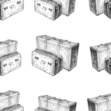 Eski bavulların kusursuz arka planı