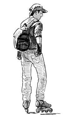 Patenlere binen öğrenci nin krokisi