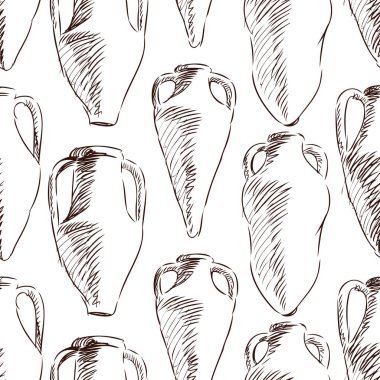 Antik Yunan amforalarının hatları pürüzsüz.