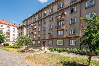 Yeni bina, mimari, apartman. Gayrimenkul fotoğrafı.