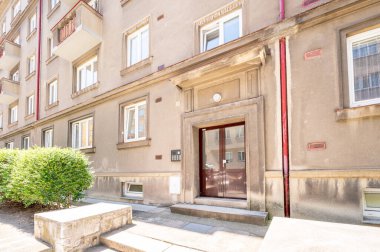 Yeni bina, mimari, apartman. Gayrimenkul fotoğrafı.