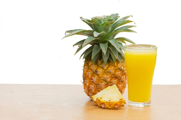 Pineapple Juice Has Medicinal Properties Help Digestion Reduce Appetite Dissolve — Stock Photo, Image