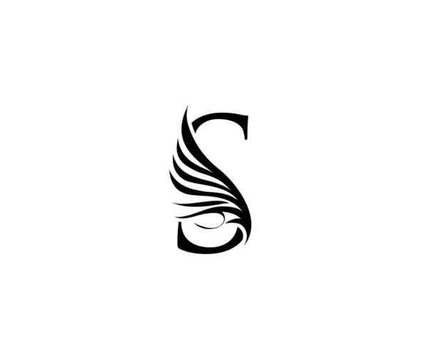 Κλασικό Μαύρο Luxury Logo Σχεδιασμός — Διανυσματικό Αρχείο