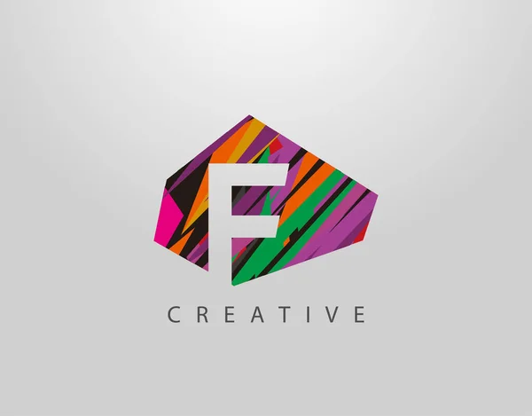 Logo Carta Creativa Diseño Abstracto Letra Logotipo Negativo Del Espacio — Archivo Imágenes Vectoriales