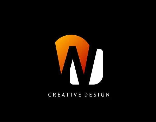 Carta Creative Negative Space Diseño Concepto Forma Geométrica Con Letra — Vector de stock