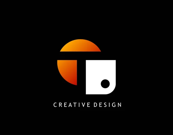 Letter Creative Negative Space Σχεδιασμός Έννοια Γεωμετρικό Σχήμα Γράμμα Εικονίδιο — Διανυσματικό Αρχείο