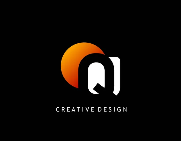 Letter Creative Negative Space Design Koncept Geometrický Tvar Písmenem Logo — Stockový vektor