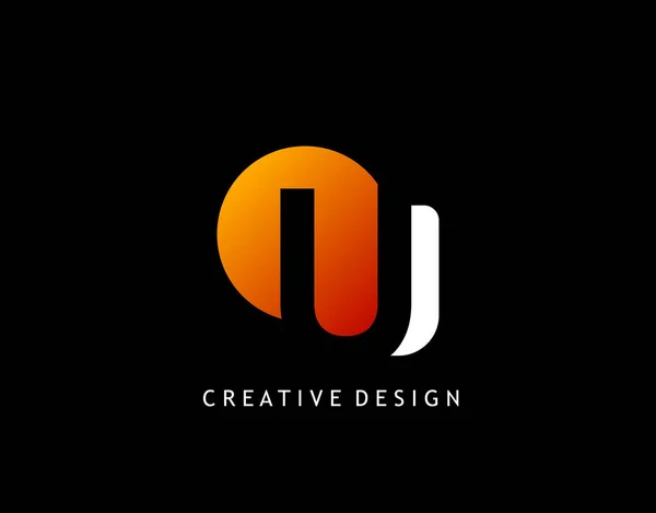 Carta Creative Negative Space Diseño Concepto Forma Geométrica Con Letra — Vector de stock