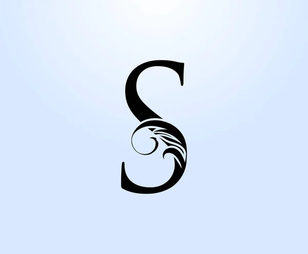Logotipo Carta Luxo Crest Vintage Clássico Emblema Desenhado Para Design — Vetor de Stock