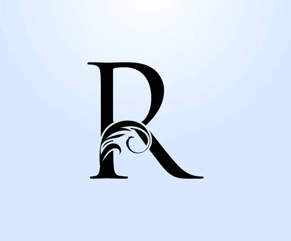 Luxury Letter Crest Logo Vintage Classic Drawn Emblem Book Design — Stock Vector