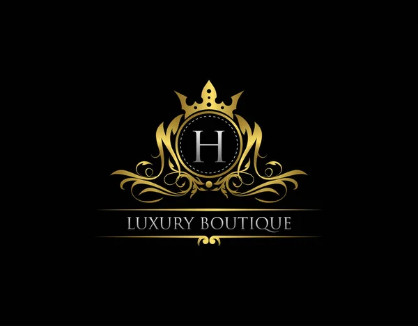 Lüks Kraliyet Kralı G Harfleri Altın Logo Şablonu