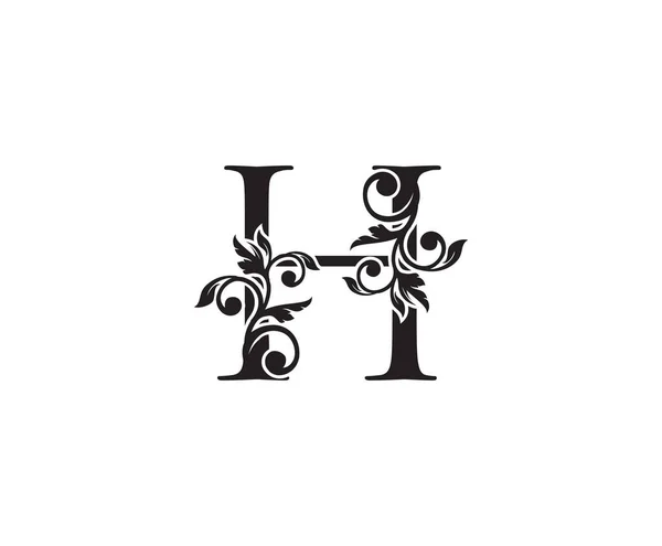 Vintage Letter Logo Klassieke Letter Design Vector Met Zwarte Kleur — Stockvector