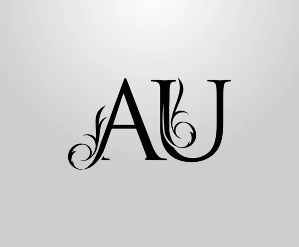 Klasické Logo Písmen Elegantní Květinová Abeceda Značka Pro Knižní Design — Stockový vektor