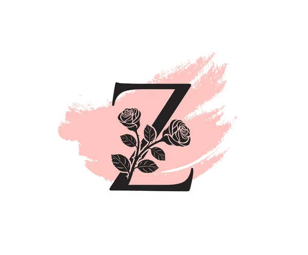 Beauty Rose Λογότυπο Διάνυσμα Λογότυπο Πρότυπο Σχεδιασμού Θηλυκό Σημάδι Γραμμή — Διανυσματικό Αρχείο