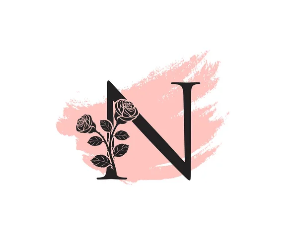 Дизайн Логотипа Beauty Rose Векторный Шаблон Логотипа Женский Знак Линии — стоковый вектор