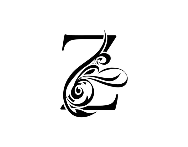 Zarif Harfi Zarif Kraliyet Tarzı Hat Sanatları Logosu Kitap Tasarımı — Stok Vektör