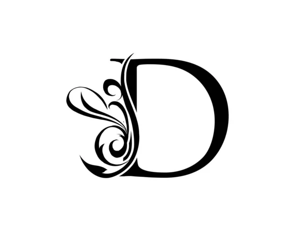 Elegante Letter Genadige Koninklijke Stijl Kalligrafische Kunst Logo Vintage Embleem — Stockvector