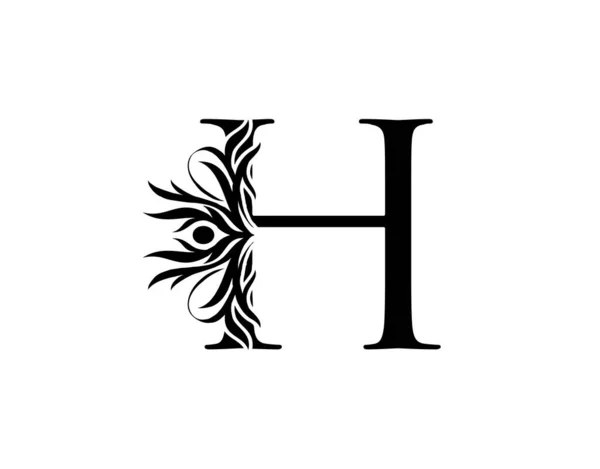 Lettera Callygraphy Grazioso Stile Reale Logo Delle Arti Calligrafiche Emblema — Vettoriale Stock