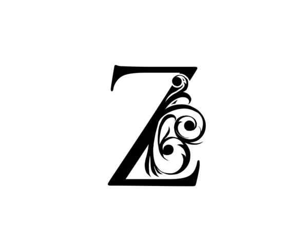Calligrapic Harfi Zarif Kraliyet Tarzı Lüks Alfabe Sanat Logosu Kitap — Stok Vektör