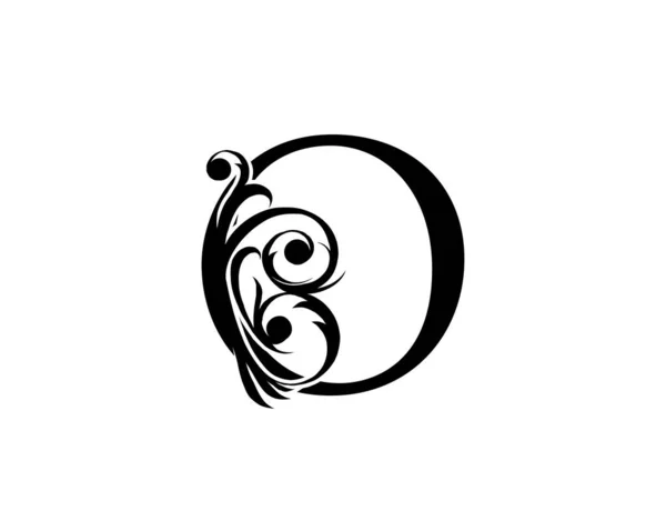 Carta Caligráfica Estilo Real Gracioso Logotipo Artes Alfabeto Luxo Emblema — Vetor de Stock