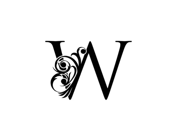 Carta Caligráfica Estilo Real Gracioso Logotipo Artes Alfabeto Luxo Emblema — Vetor de Stock