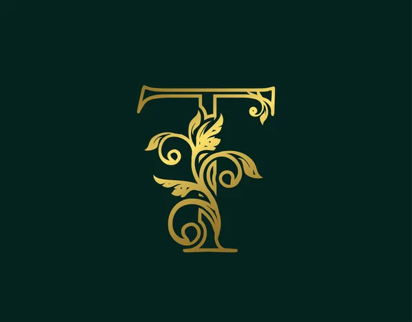 Gold Luxury Logo Icon Classy Letter Logo Design 고급은 그래픽 — 스톡 벡터