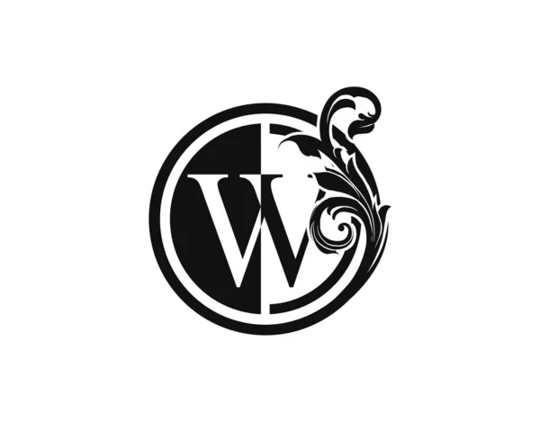 Квітковий Логотип Royal Circle Letter Розкішний Вихровий Логотип Значок — стоковий вектор