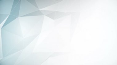 Minimalist mavi düşük polimerli arka plan animasyonunu kopya uzayı ile kusursuz bir şekilde döngüye sokuyorum. Şirket ve teknoloji videoları için uygun.