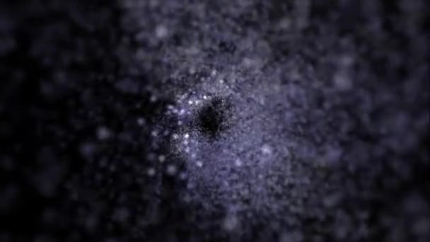 Looping Sci Beweging Achtergrond Animatie Vliegen Door Een Kosmische Ruimte — Stockvideo