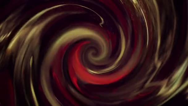 Abstrakt Flytande Spiral Rörelse Bakgrund Animation Brunt Och Rött Med — Stockvideo