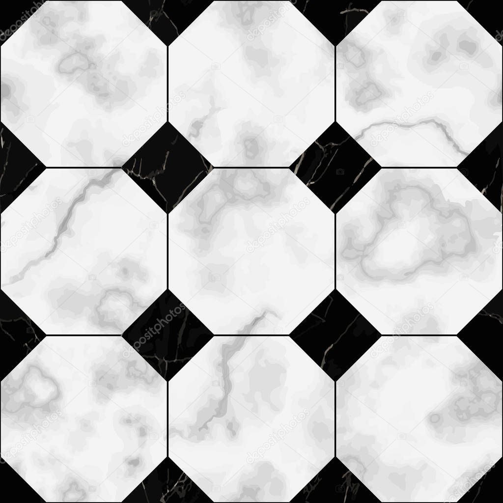 Marble Luxury Check Seamless Pattern